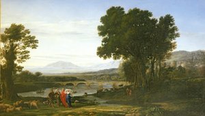 Paysage avec Jacob et Laban et les filles de Laban, 1654